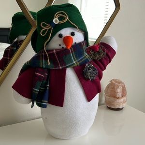SNOWMAN ♥️☃️ adorable felt snowman with scarf
